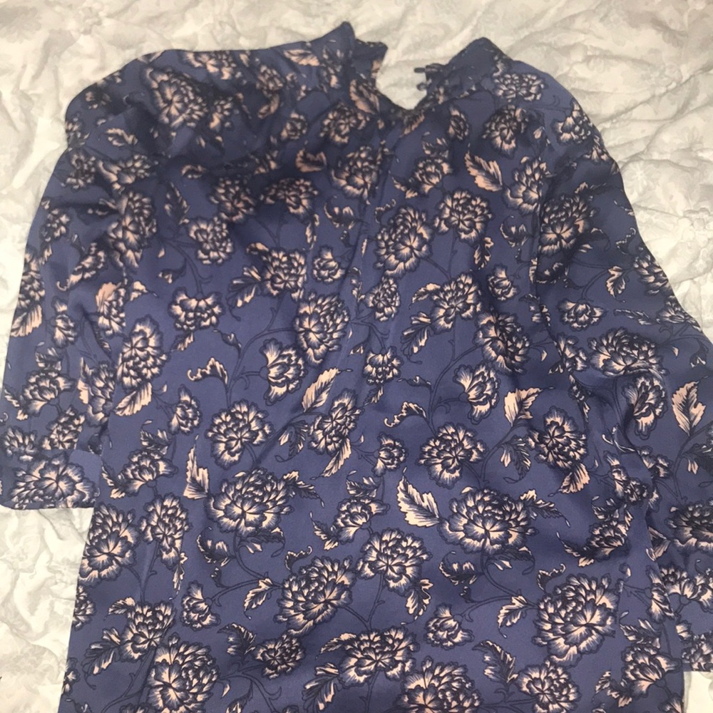 High neck banana republic work shirt